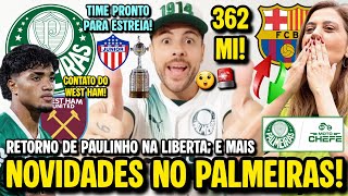 PALMEIRAS E BARCELONA NEGOCIANDO JOVEM POR 362MI? BOA NOVA SOBRE PAULINHO! CLUBE INGLÊS LIGOU E MAIS