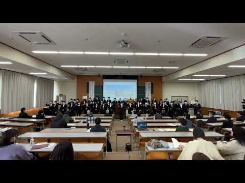 看護学科 松本短期大学 大学校歌　学生による手話を交えた歌唱