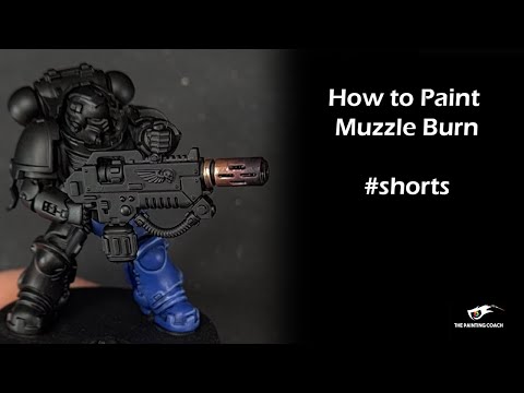 How to Paint Muzzle Burn #shorts