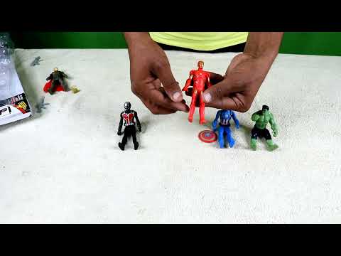 plastic toy avengers iron Man Spider-Man tohr halk review and unboxing order Amazon