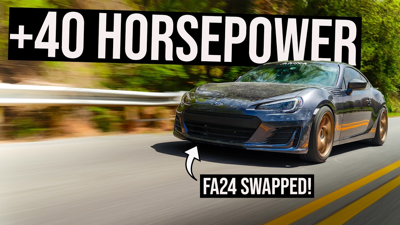 We Finished the FA24 swap on the BRZ… and Drove It!