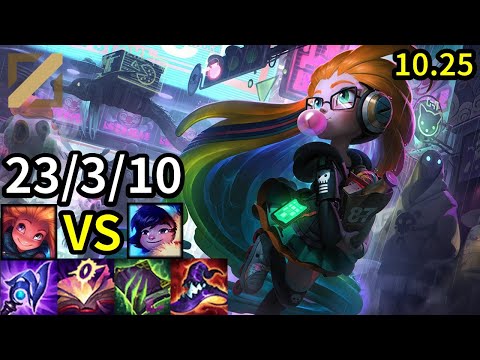 Zoe Mid vs Nunu & Willump - KR Challenger | Patch 10.25