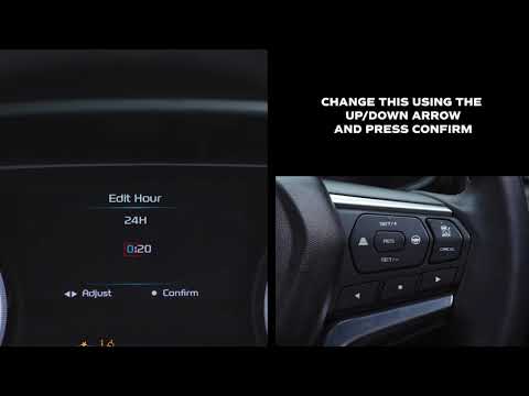 Part of a video titled All-New Isuzu D-Max: How To Change the Clock on the Dash - YouTube
