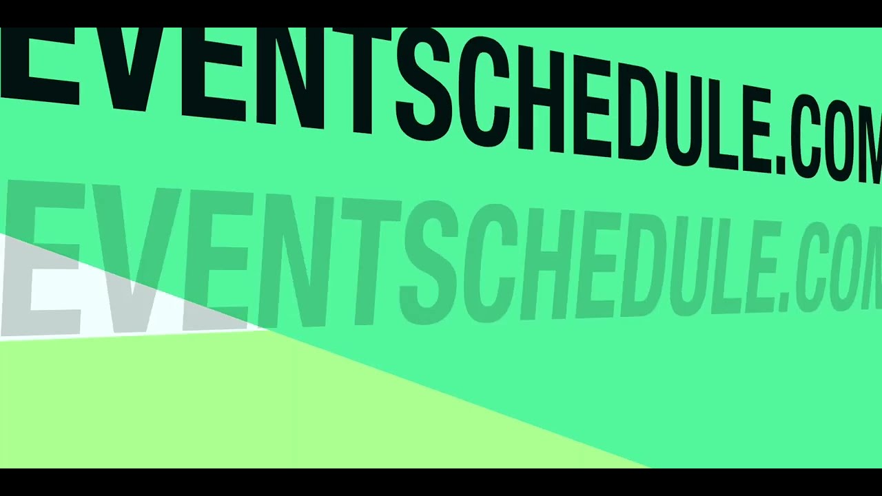 Event Schedule overview video
