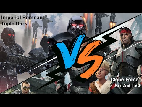 Star Wars: Legion Battle Report — Imperial Remnant - Triple Darks vs. Clones - Six Act List | 1000pt