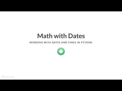 Python Tutorial Math With Dates
