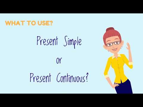 Easy English Learning! Present Simple vs Present Continuous.  2 minute English, learn English
