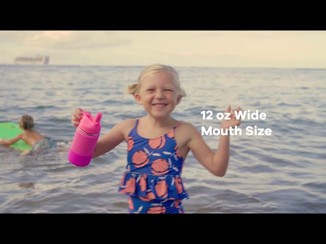 Hydroflask Kids Drink Bottle - DEW 12oz (354mL) Wide Mouth Kids