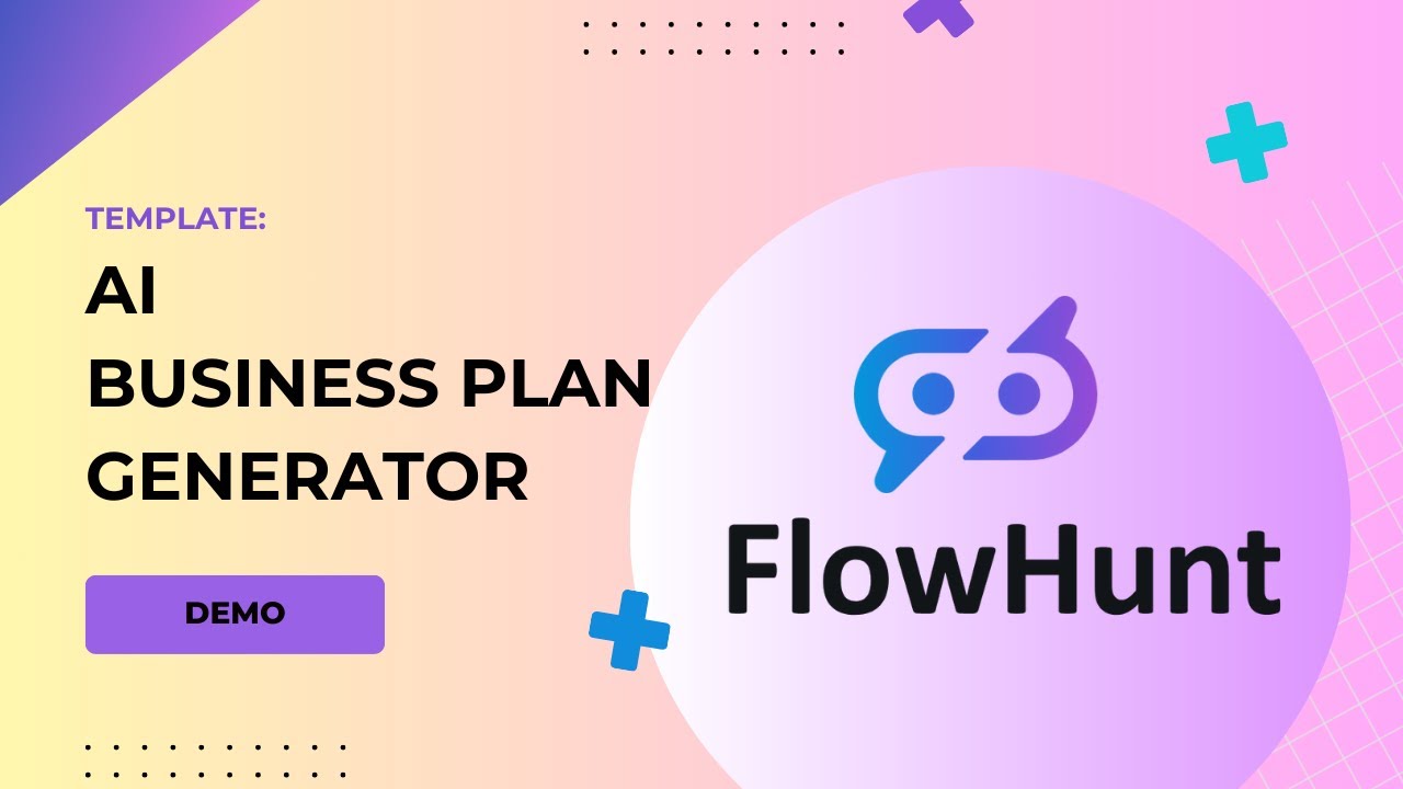 Thumbnail for 🚀How to make a successful business plan generator with AI! FlowHunt