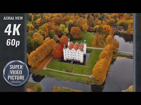 Ahrensburg, Schleswig-Holstein, Germany: Schloss, Schlossteich - 4K (2160p/60p) Moving Video Picture