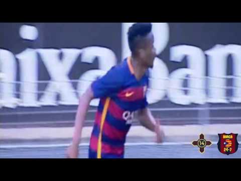 Wilfrid Kaptoum comeback game vs Alcoyano ● Barça B