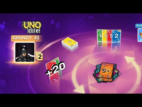 Uno Flip! Bullying Grundy with draw cards