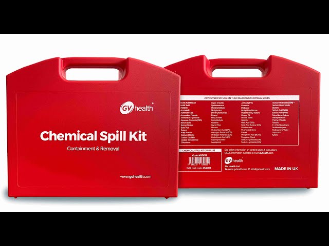 طقم تنظيف انسكابات كيميائية 3-5 استخدامات Chemical Spill Kit