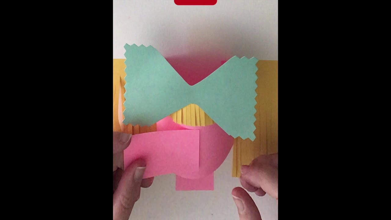 Pop-up Paper Portrait - Art Lesson for Kids