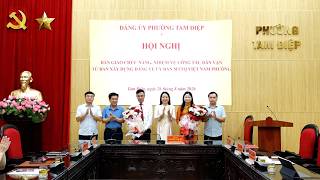 Phường Tam Điệp bàn giao chức năng, nhiệm vụ tham mưu công tác dân vận của Đảng về Ủy ban MTTQ Việt Nam phường