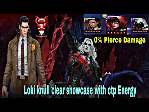 0% Pierce Damage | Loki Knull Solo Showcase With Ctp Energy - Marvel Future Fight