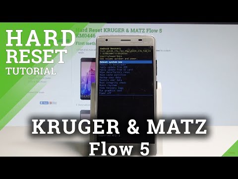 How to Hard Reset KRUGER & MATZ Flow 5 - Bypass Screen Lock / Wipe Data |HardReset.Info