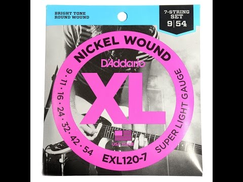Review: D'Addario Guitar Strings (9-54 Gauge Seven String Guitar)