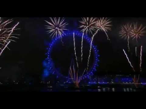 London Fireworks 2012 New Years Eve!!!!! Full Version (HD)
