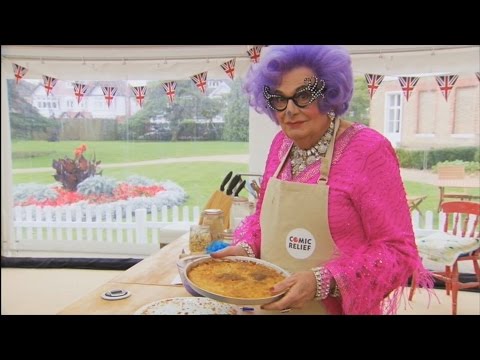 A tough cookie for Dame Edna - The Great Comic Relief Bake Off: Series 2 Episode 1 Preview - BBC