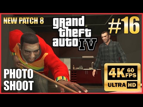 GRAND THEFT AUTO IV 4K 60fps Walkthrough Part 16 "Photo Shoot, Final Interview" New Patch 8