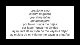 Cuanto te quiero cuanto te amo guayacán con letra