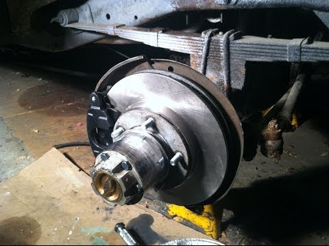 Front disk brake conversion on a 1963 Willys jeep Gladiator on a budget