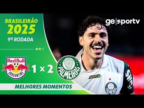 Gols e lances de Red Bull Bragantino x Palmeiras