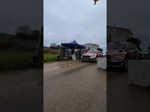 Rallye de Cáceres Segunda categoría, salida desde Garrovillas en la Juntanina.