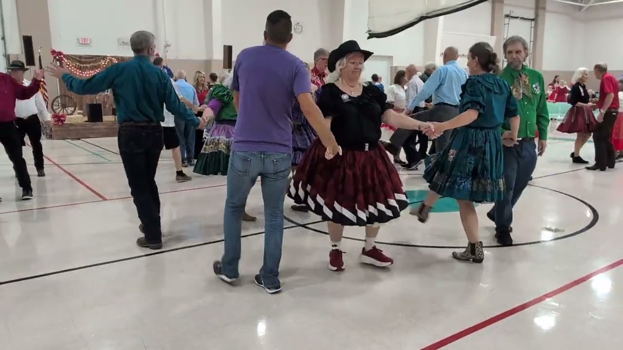 Square dancing with Jason Raleigh calling at the Missouri State Festival 2025.