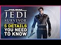 Star Wars Jedi Survivor - 5 Details You Need To Know