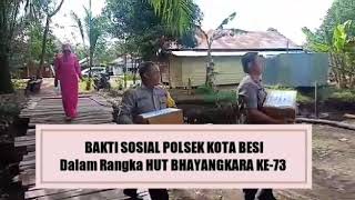 preview picture of video 'BAKTI SOSIAL POLSEK KOTA BESI'