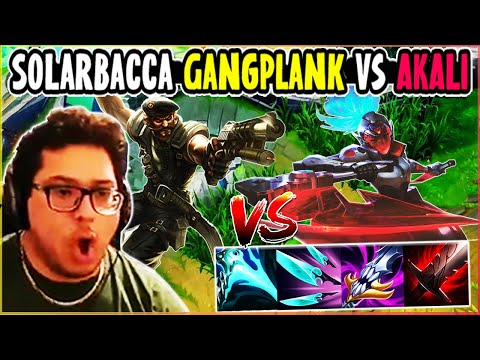 SOLARBACCA Gangplank Vs Akali Top - NA Grandmaster - Patch 14.9