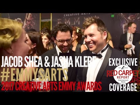 Jacob Shea & Jasha Klebe, Composers, Planet Earth 2 interview at 2017 Creative Arts Emmys Red Carpet