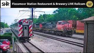 Flossmoor Station Restaurant & Brewery Live Railcam North - Flossmoor, IL #steelhighway live webcam