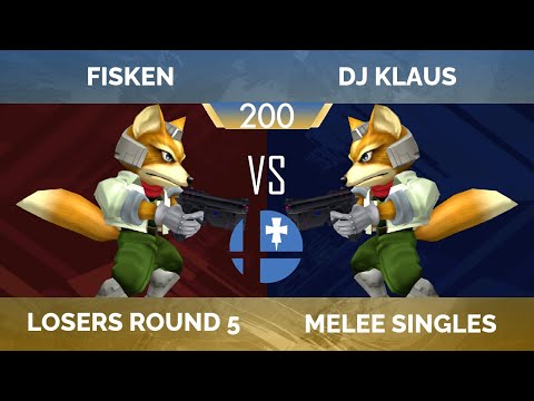 RogaSmash 200: SSBM Losers R5 – Fisken (Fox) vs DJ Klaus (Fox)