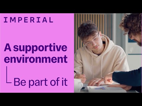 A supportive environment | Be part of it