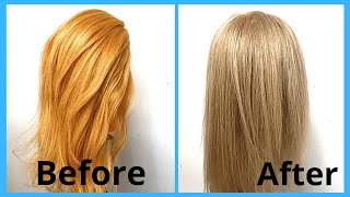how to get rid of orange yellow hair - get rid of yellow hair in 5 minutes!