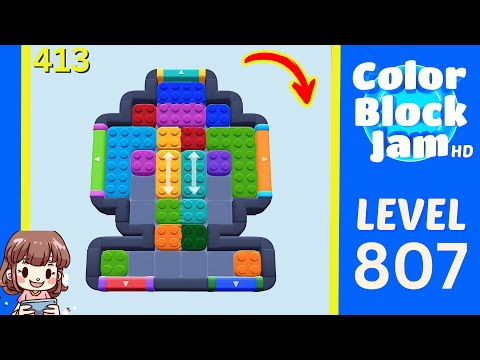 Color Block Jam Level 413 (807) Solution Walkthrough