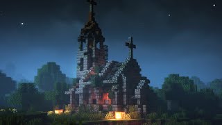 Minecraft Spooky Build | 🎃 Haunted Church Tutorial