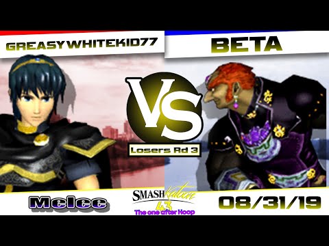 Greasywhitekid77 (Marth) vs. Beta (Ganon) - Losers Rd 3 - Smashkatoon 43