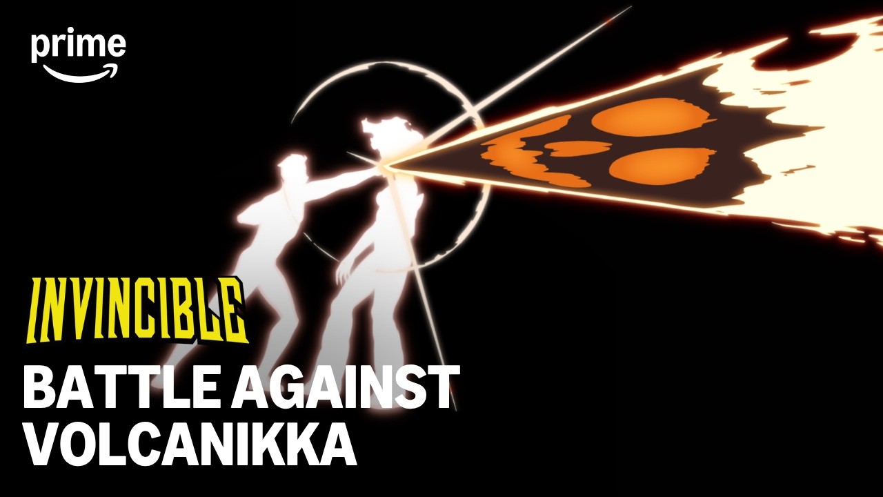 Invincible and Satan Battle Against Volcanikka | Invincible Sesaon 4 | Prime Video - YouTube