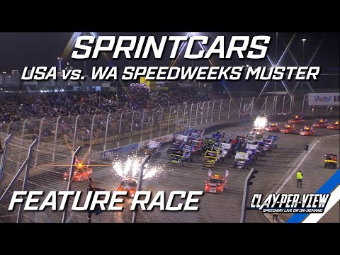 Sprintcars | USA vs. WA Speedweek Muster - Perth Motorplex - 28th Dec 2022 | Clay-Per-View Highlight
