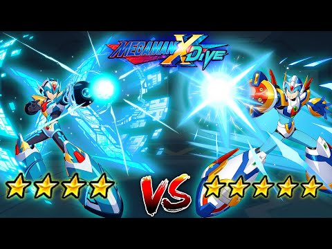 DiVE Armor X 4* Vs Fourth Armor X 5* - Mega Man X DiVE (Mobile Controls PvP)