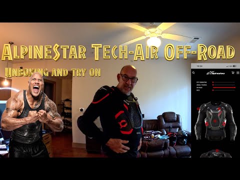 Get Ready To Ride Safe! Unboxing And Trying On The Alpinestar Tech-air Off-road Airbag!