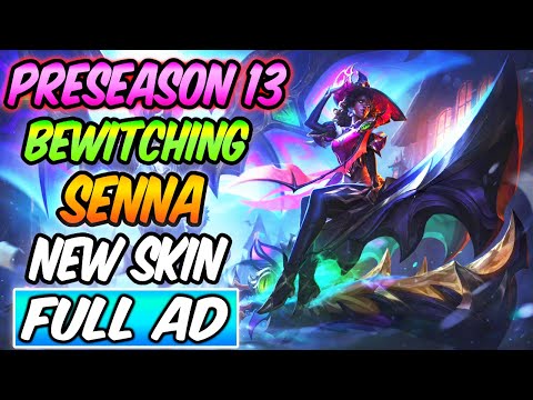 BEWITCHING SENNA - NEW HALLOWEN SKIN FULL AD SUPPORT PRESEASON 13 | Build & Runes League of Legends