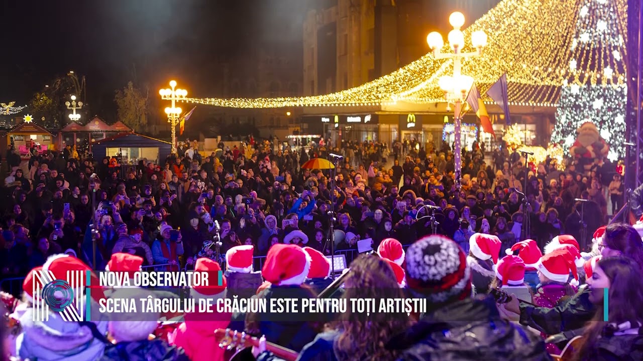 Scena Târgului de Crăciun este pentru toți artiștii