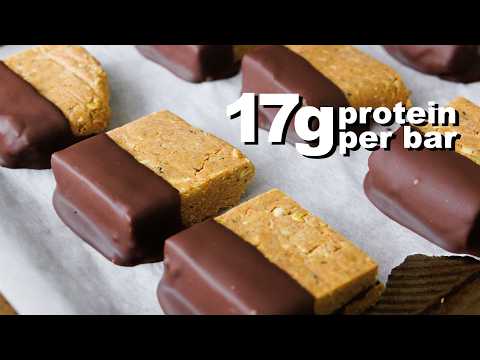 CHOCOLATE PEANUT PROTEIN BARS | 17g Protein per bar