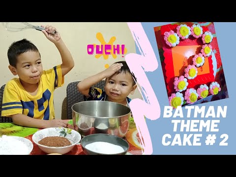 BATMAN THEMECAKE| PULL APART CAKE NUMBER 2 | JOHANN AND HYRUM