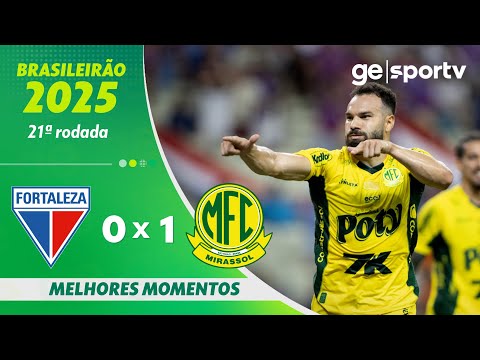 Gols e lances de Fortaleza x Mirassol